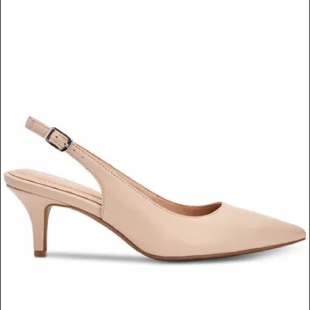 Alfani Women's Step 'N Flex Babbsy Pointed-Toe Slingback Pumps/ Color Cashew - Picture 2 of 4